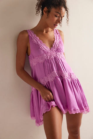In This Groove Mini Slip by Intimately at Free People in Pink, Size: S