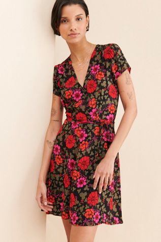 Rolla's Cleo Rambling Floral Wrap Dress