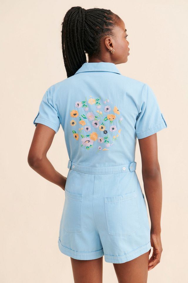 Nuuly x Rue Stiic Elsie Sky Romper #1