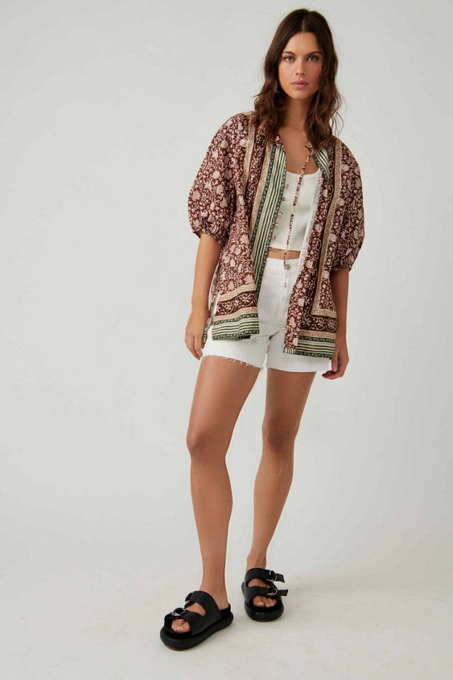 Border Batik Buttondown #3
