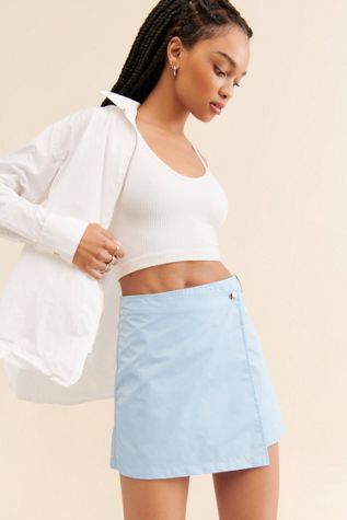 Oval Square Shine Mini Skirt