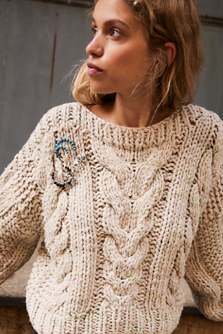 Broche Horsing Around par Free People en Argent/Turquoise, pour femme