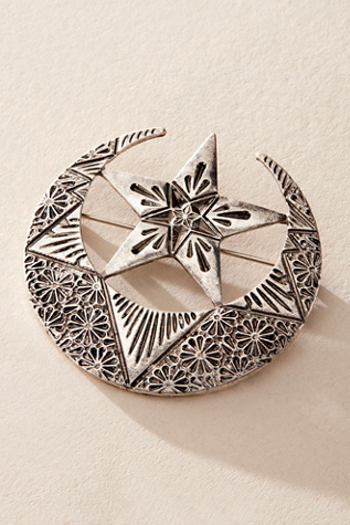 Hotty Totty Brooch at Free People in Silver Metal