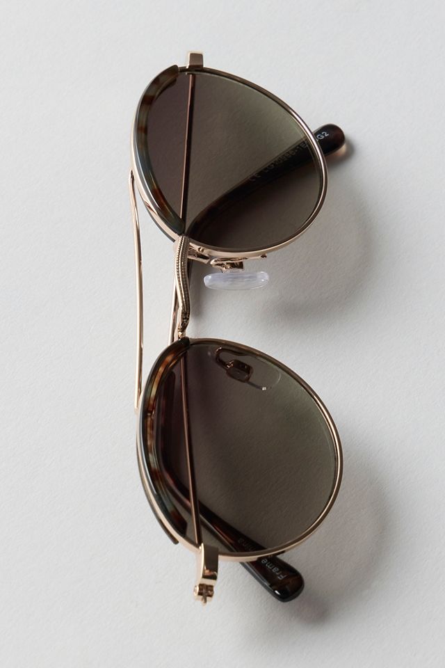 Bradley Round Aviator Sunglasses #1