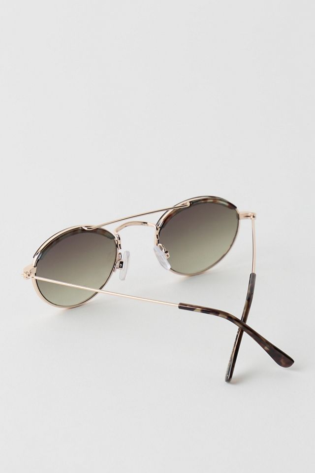 Bradley Round Aviator Sunglasses #3
