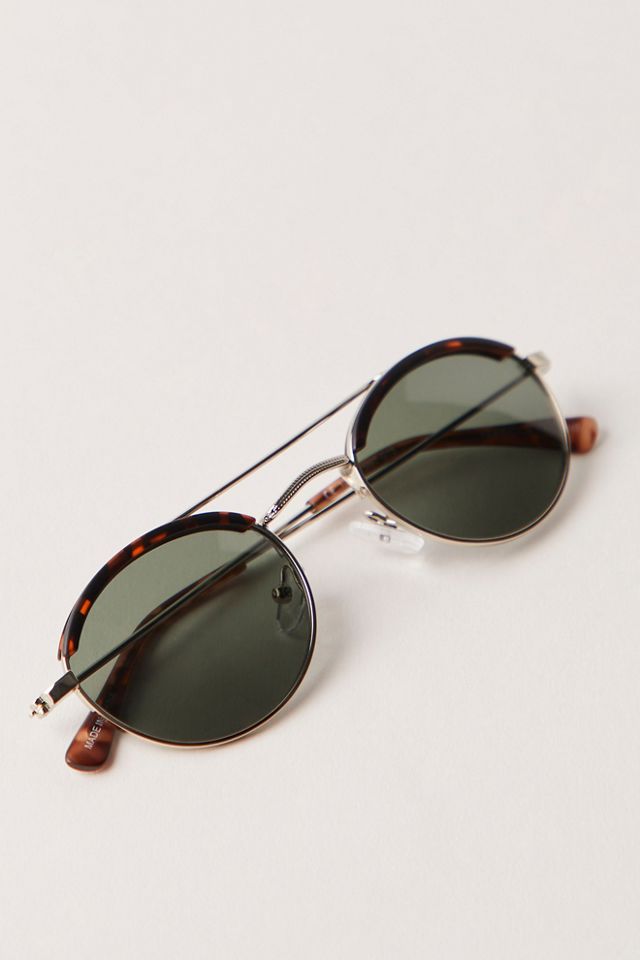 Bradley Round Aviator Sunglasses #3