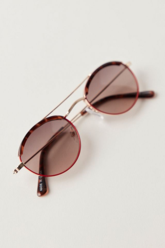 Bradley Round Aviator Sunglasses #1