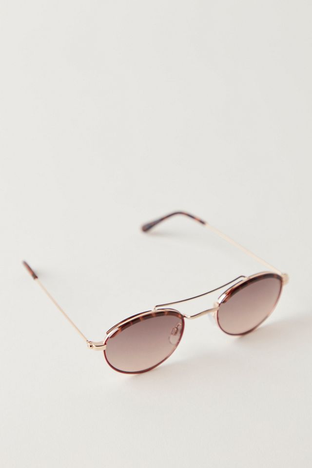 Bradley Round Aviator Sunglasses #2