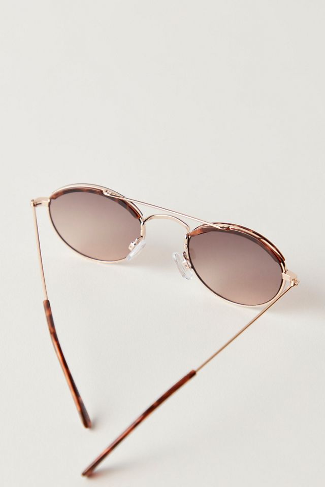 Bradley Round Aviator Sunglasses #3