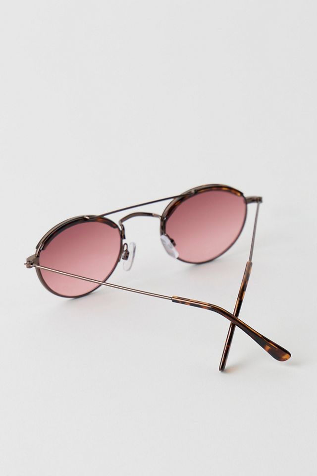 Bradley Round Aviator Sunglasses #4