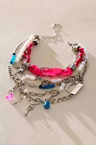 Risktaker Choker at Free People in Pink
