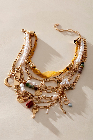 Risktaker Choker At Free People In Mustard/Gold