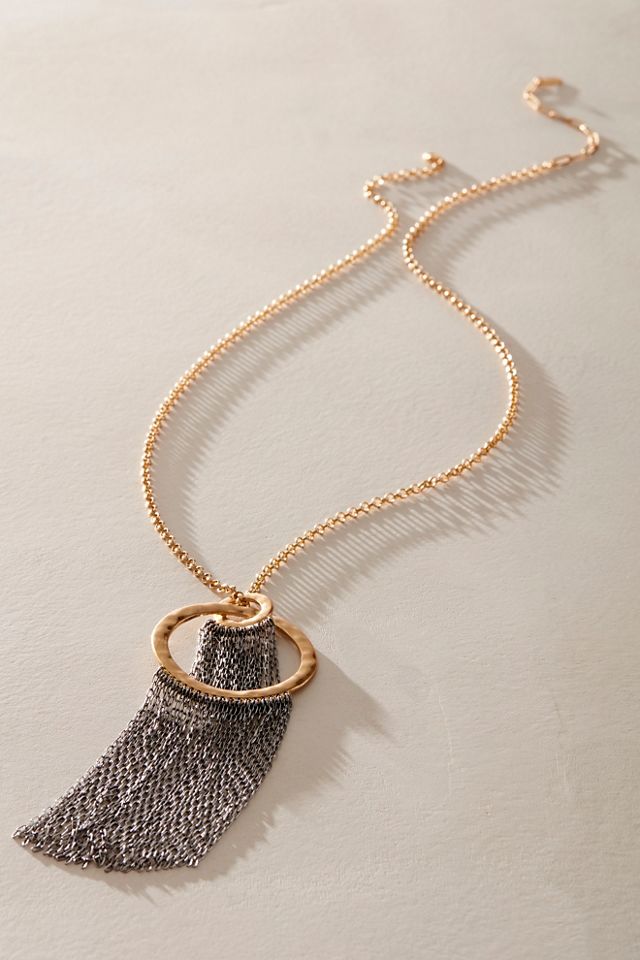 Mari Fringe Pendant Necklace #1