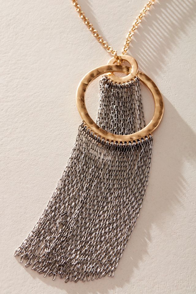 Mari Fringe Pendant Necklace #2