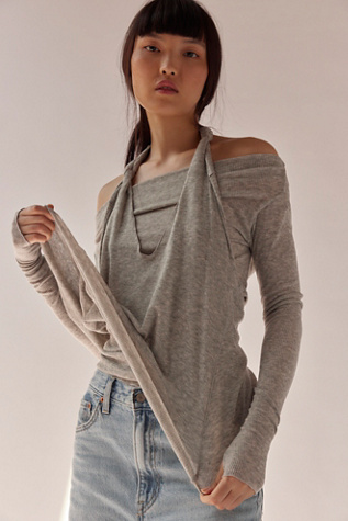 Big Love Rib Off The Shoulder Long Sleeve
