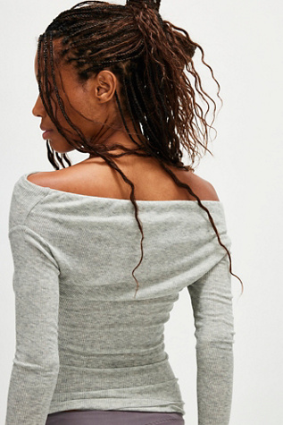 Big Love Rib Off The Shoulder Long Sleeve