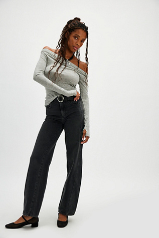 Big Love Rib Off The Shoulder Long Sleeve