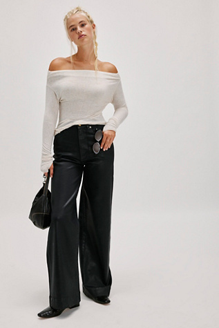 Big Love Rib Off The Shoulder Long Sleeve