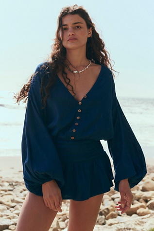 Carson Drop-Waist Playsuit by free-est at Free People in Titan, Size: Medium