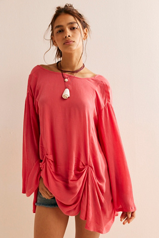 Sea Salt Tunic by free-est at Free People in Aged Coral, Size: Large