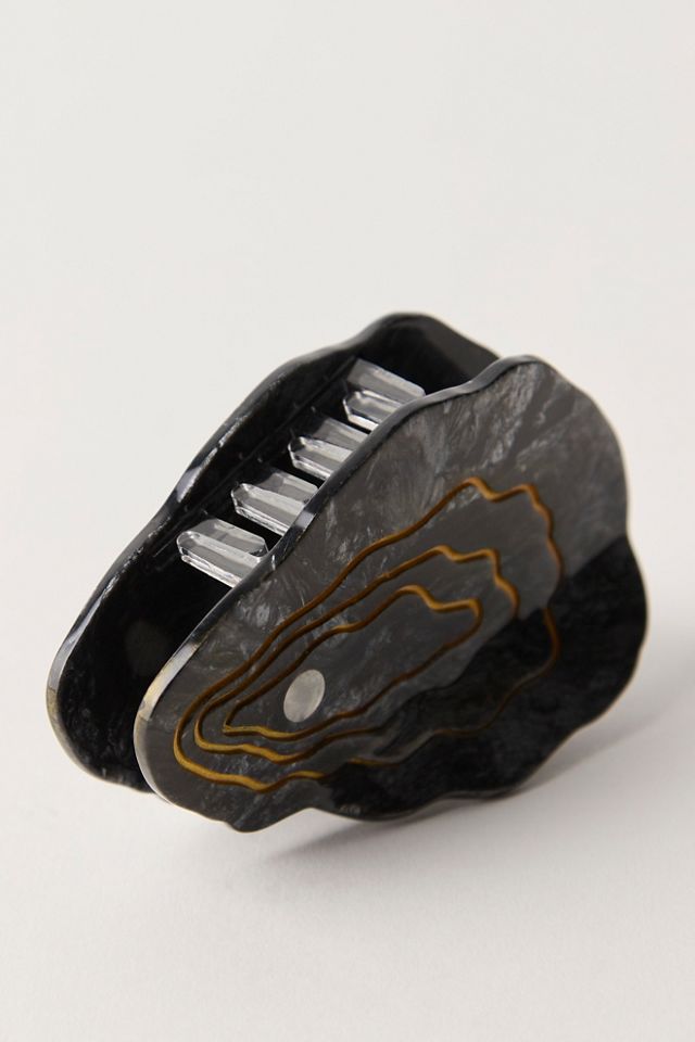 Solar Eclipse Hand-Painted Claw Clip #2