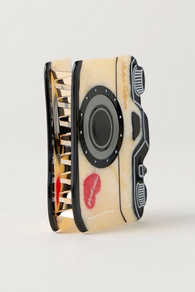 Solar Eclipse Hand-Painted Claw Clip #2
