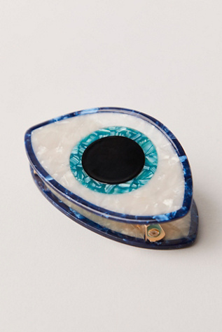 Solar Eclipse Hand Painted Claw Clip at Free People in Evil Eye