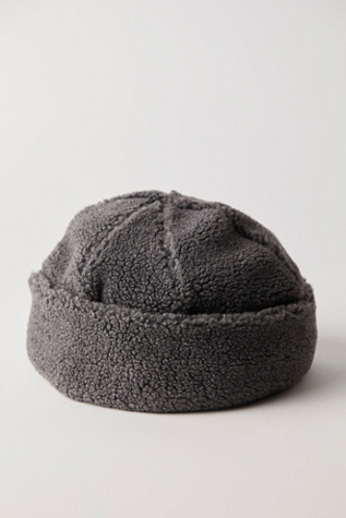 Sherpa Fishermans Cap at Free People in Charcoal