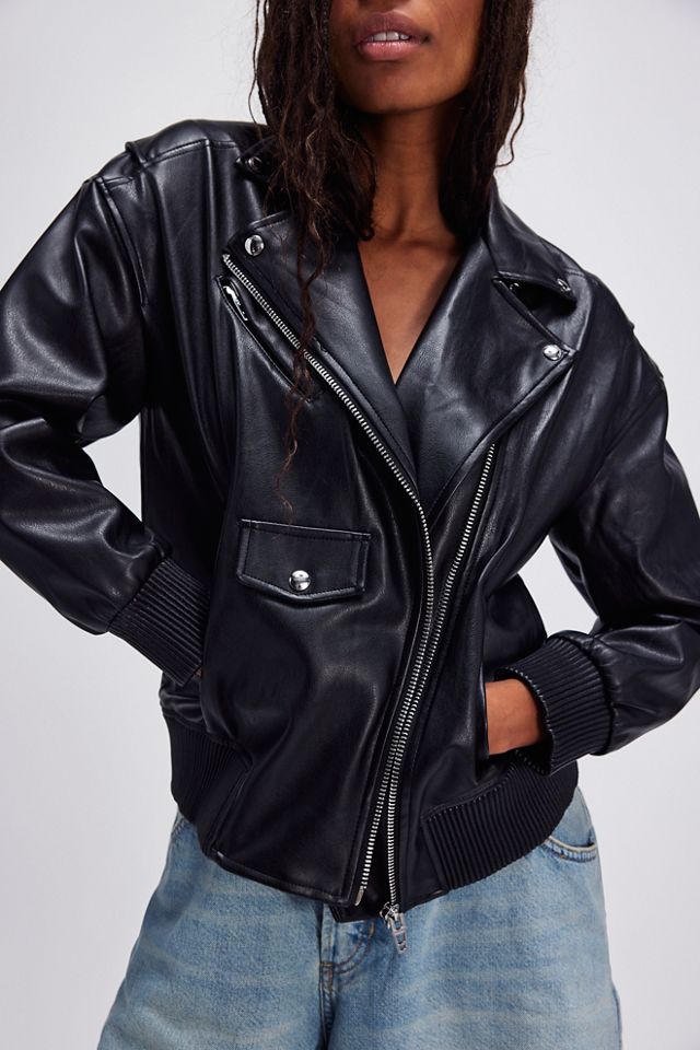 Women’s buy Blank NYC Faux Leather Motorcycle Jacket Size S