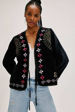 Taja Jacket by Sissel Edelbo at Free People in Black, Size: M/L