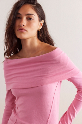 We The Free Iris Layering Top at Free People in Cashmere Rose, Size: Medium