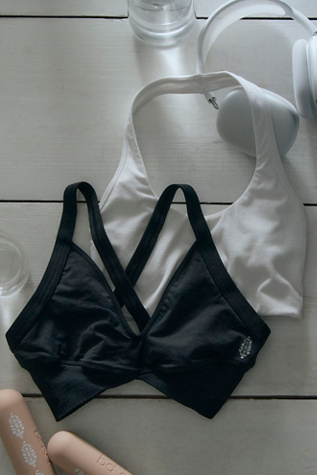 Good Karma Super Plunge Bra by FP Movement at Free People in Black, Size: XS/S