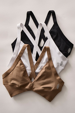 Good Karma Super Plunge Sports Bra by FP Movement at Free People, Hickory, M/L