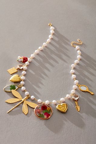 Collier Breloques Perle Happily Made Co
