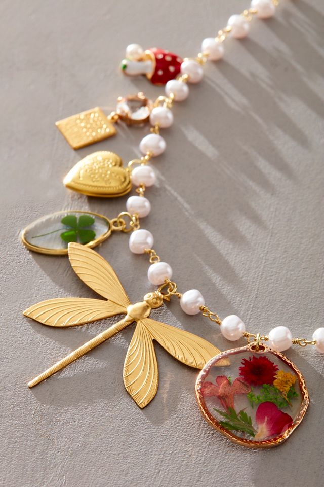 Happily Made Co Pearl Charm Necklace #1