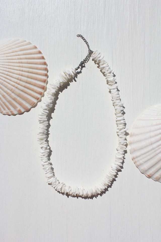 1990s Hawaiian Puka Shell Surfer Necklace Selected By Moons + Junes Vintage #1