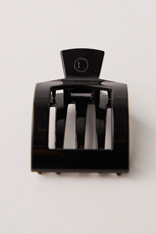 Teleties Small Flat Square Clip at Free People, Jet Black