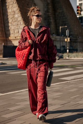 Fineline Pants by FP Movement at Free People in Sour Cherry, Size: Medium