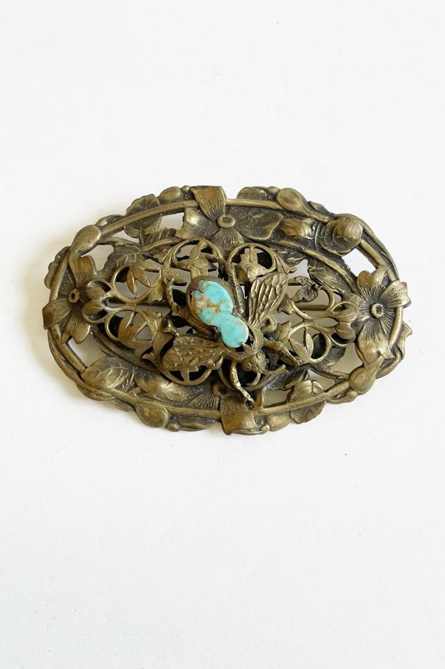 Vintage Czechoslovakian Pin with a Fly Selected by FernMercantile #3