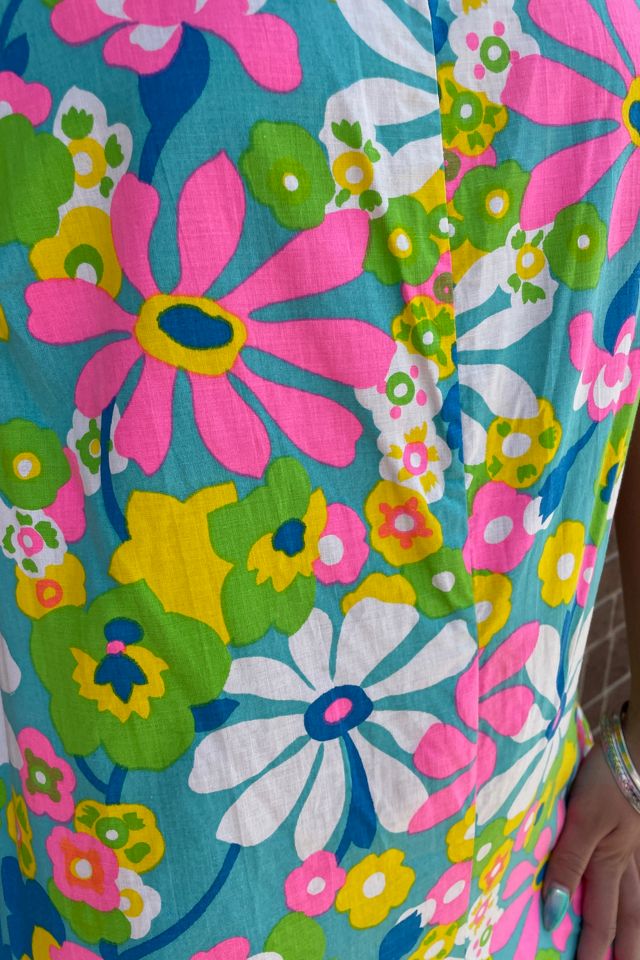 Vintage 1960's Fun Mod Flower Power Jumpsuit Selected by FernMercantile #2