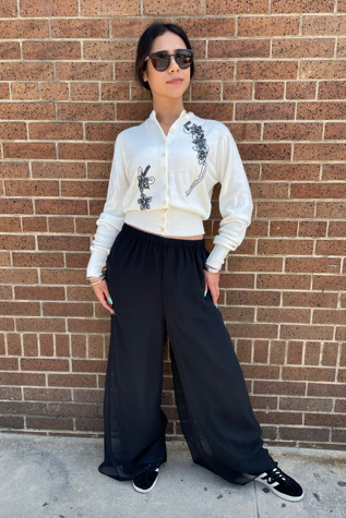 Vintage 1980's Palazzo Chiffon Pants Selected by FernMercantile