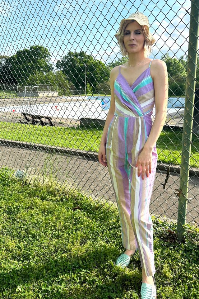 Vintage 1960s Lavender Stripe Jumpsuit Selected by Grievous Angel Vintage #1
