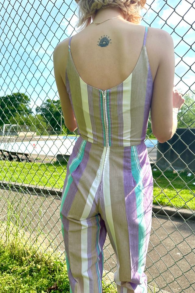 Vintage 1960s Lavender Stripe Jumpsuit Selected by Grievous Angel Vintage #2
