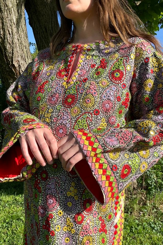 Vintage Mirrored and Embroidered Kaftan Selected by Grievous Angel Vintage #2