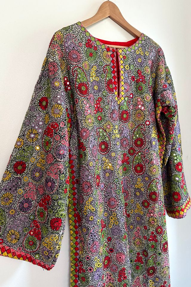 Vintage Mirrored and Embroidered Kaftan Selected by Grievous Angel Vintage #3
