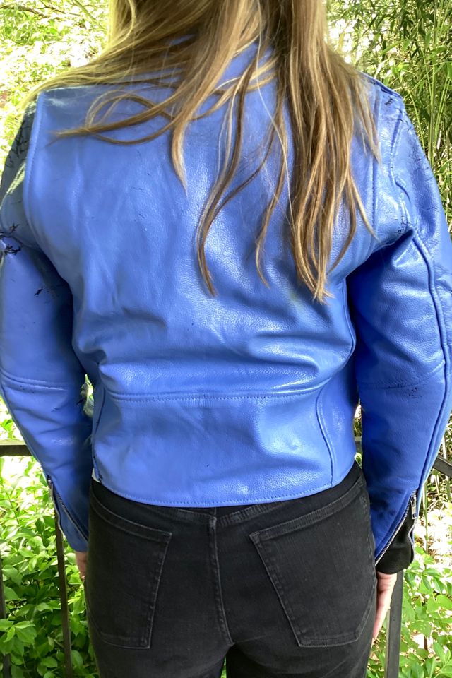 Vintage 1980s Custom Painted Leather Biker Jacket Selected by Cherry #1