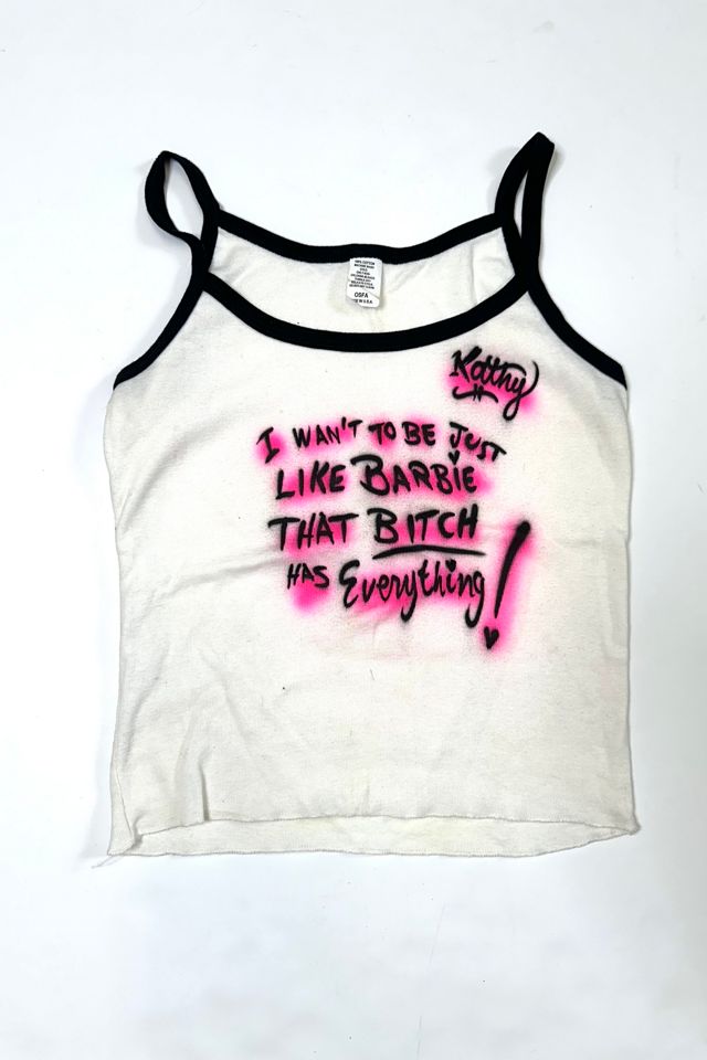 Vintage 1980s Personalized Airbrushed Barbie Tank Selected by Cherry #2