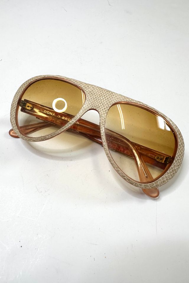 Vintage 1970s Donald Brooks Leather Mini Belted Sunglasses Selected by Cherry #1
