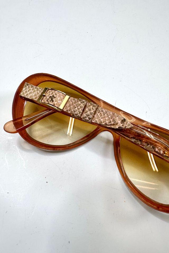 Vintage 1970s Donald Brooks Leather Mini Belted Sunglasses Selected by Cherry #2