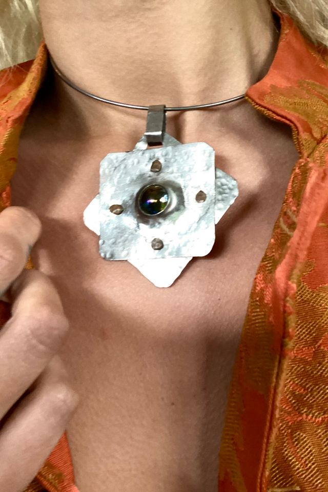 Vintage 1990s Modernist Choker Necklace Selected by Cherry #2